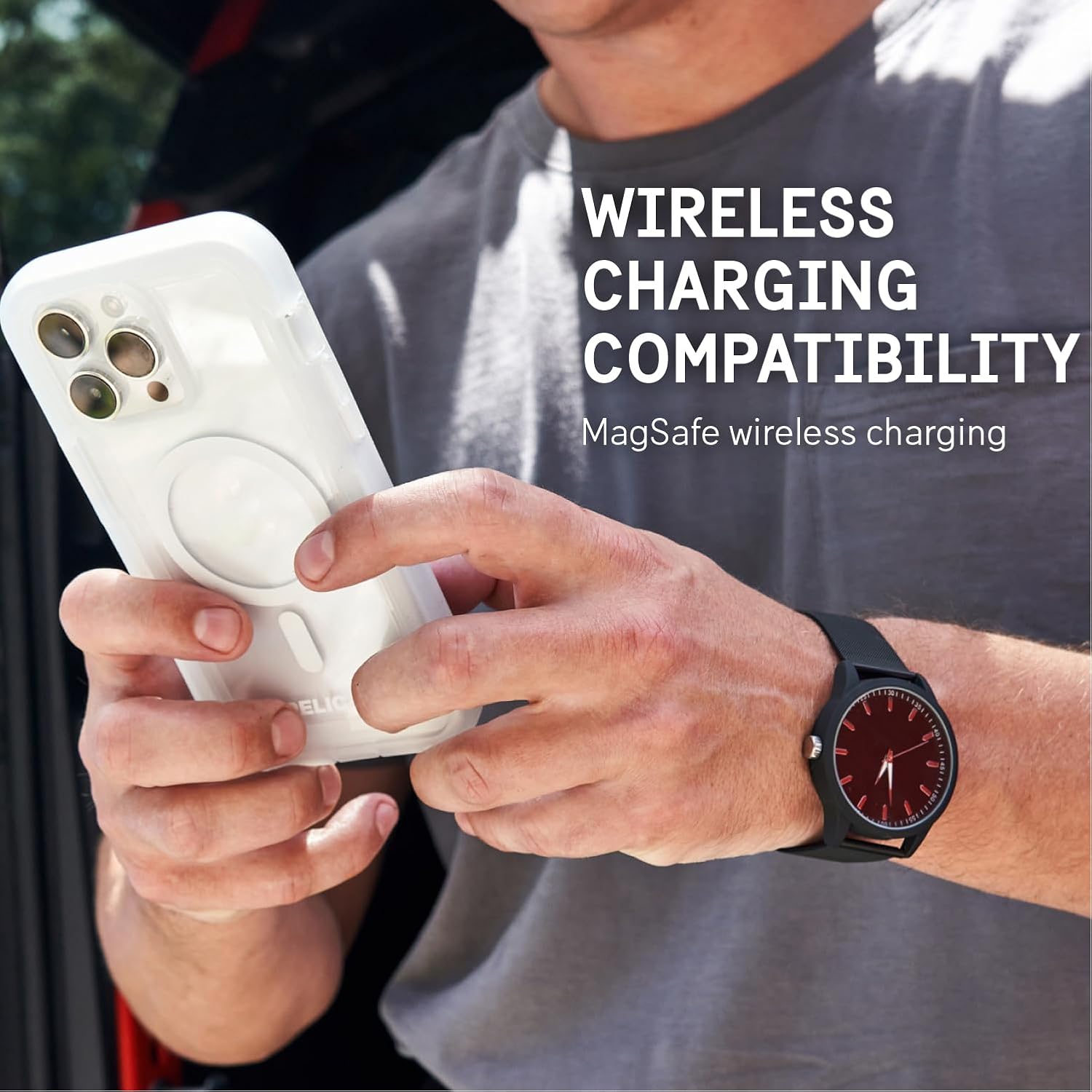 Pelican Voyager Series - iPhone 15 Pro Case 6.1" [Compatible with MagSafe] [Anti-Yellow] Magnetic Charging Phone Case with Belt Clip Holster Kickstand [18ft Military Grade Drop Protection] - Clear - Image 6