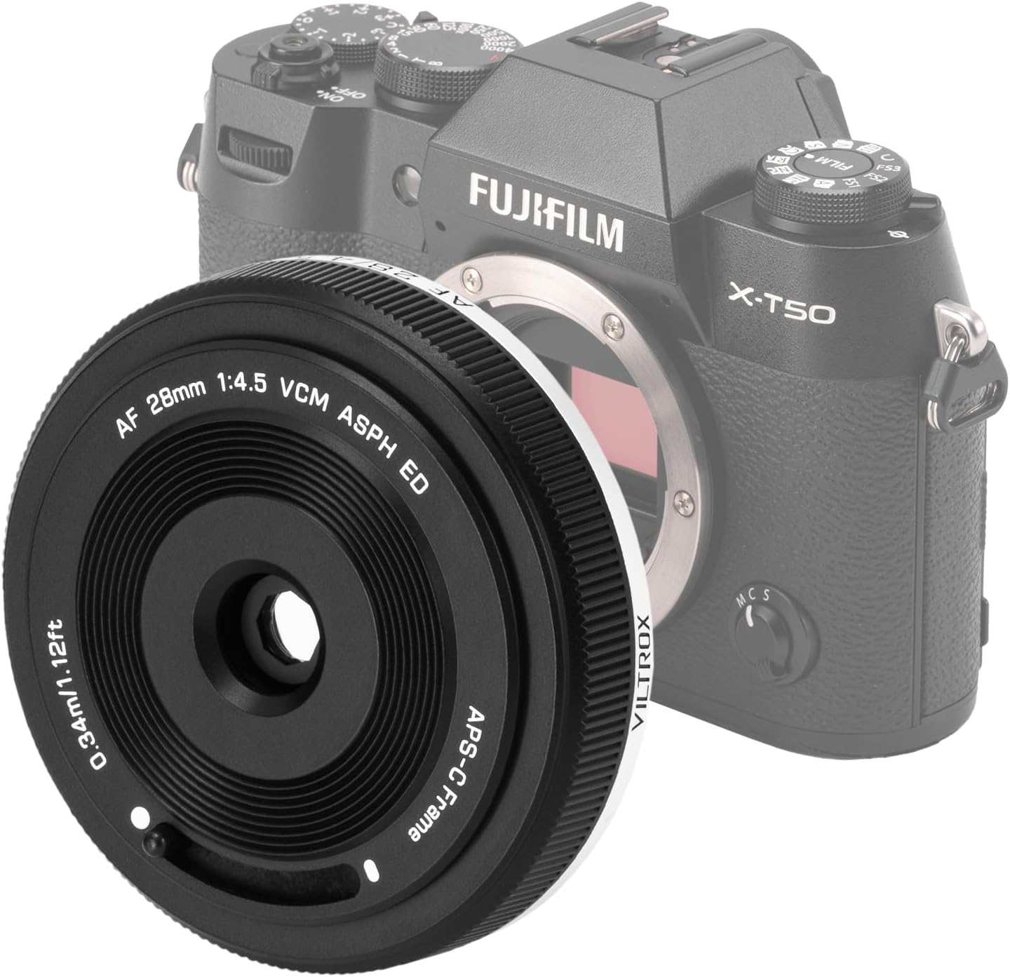 VILTROX 28mm F4.5 Pancake Lens Full Frame Auto Focus Ultra Compact Wide Angle Lens for X Mount Camera X-T5, X-S20, X-T30 II, X-H2S, X-E4, GFX 100 II, GFX 50S II, X-T200, X-Pro3
