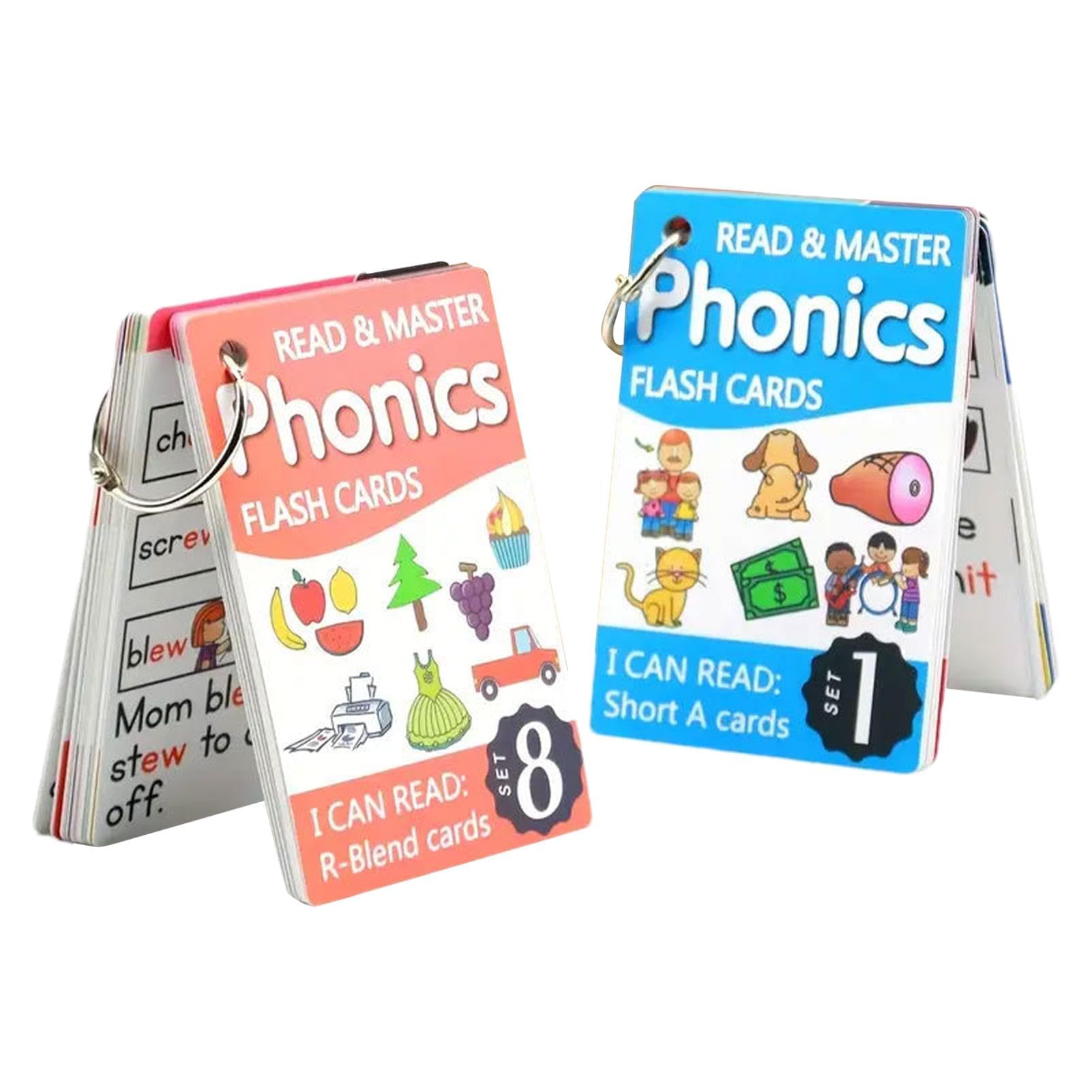 English Sight Words Flash Card, Phonics Flash Cards for Kids Age 4-8, Word Games Flashcards, Vocabulary Cards, Matching Game Flash Cards, English Word Cards, Educational Learning Activities for PreK