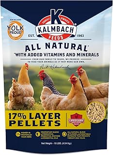 Kalmbach Feeds 17% All Natural Layer Pellet for Egg Laying Chickens, 10 lb Bag