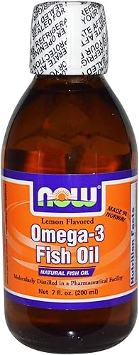 NOW Foods - Aceite de pescado omega-3 con sabor a limón - 7 fl. oz.