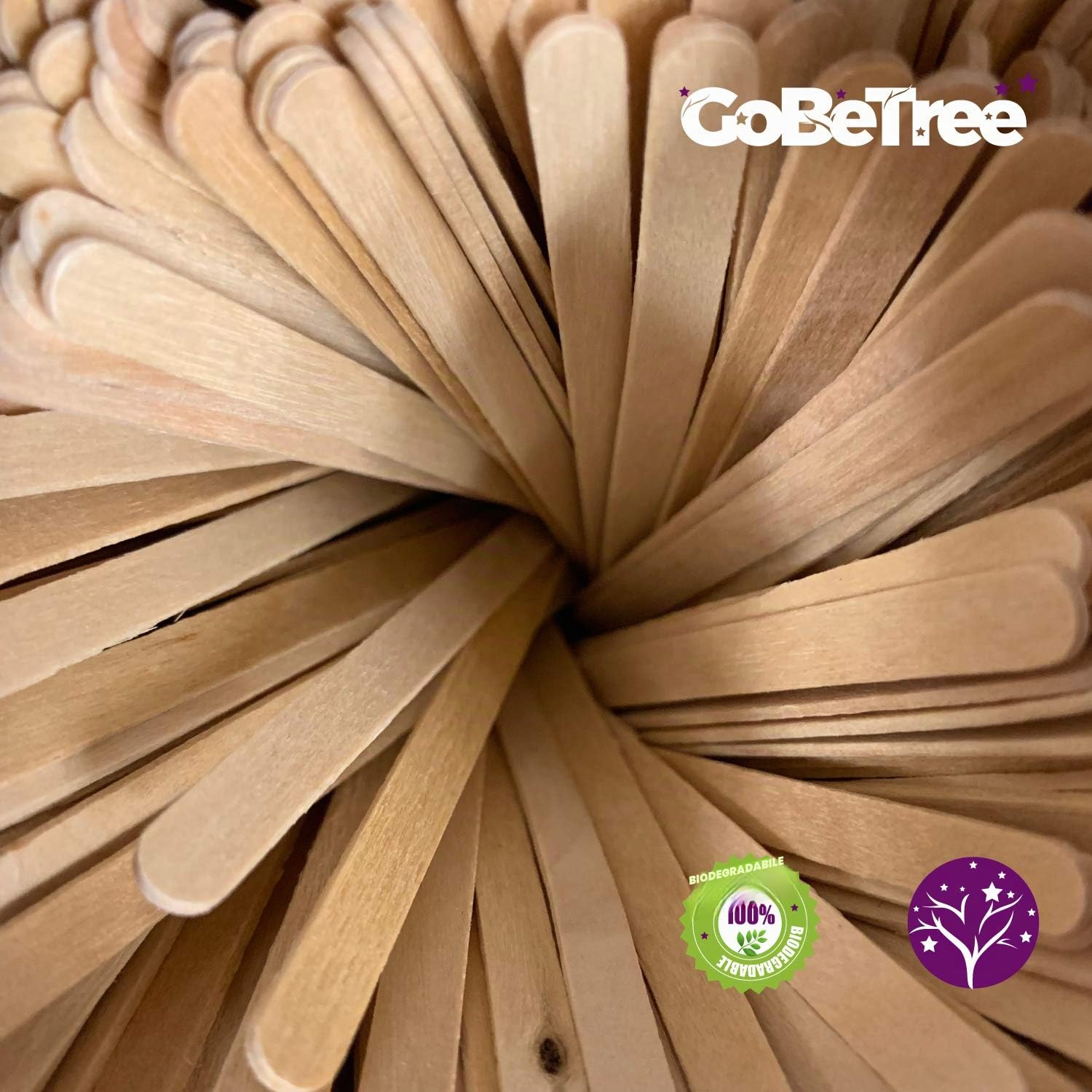 Bastoncini di caffè USA e Getta 500 pezzi 11 cm biodegradabili palette legno per caffè