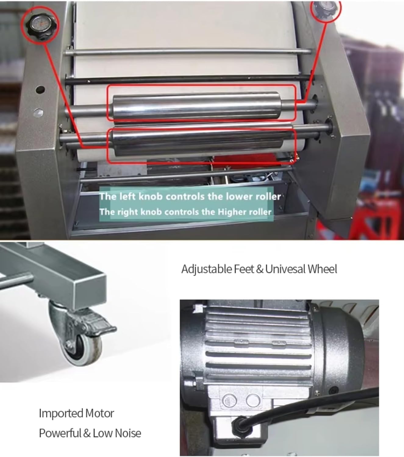Baguette Moulder Machine, Baguette Shaping Machine, Automatic French Bread Tool, Great for Commercial Bakeries & Bakery Equipment