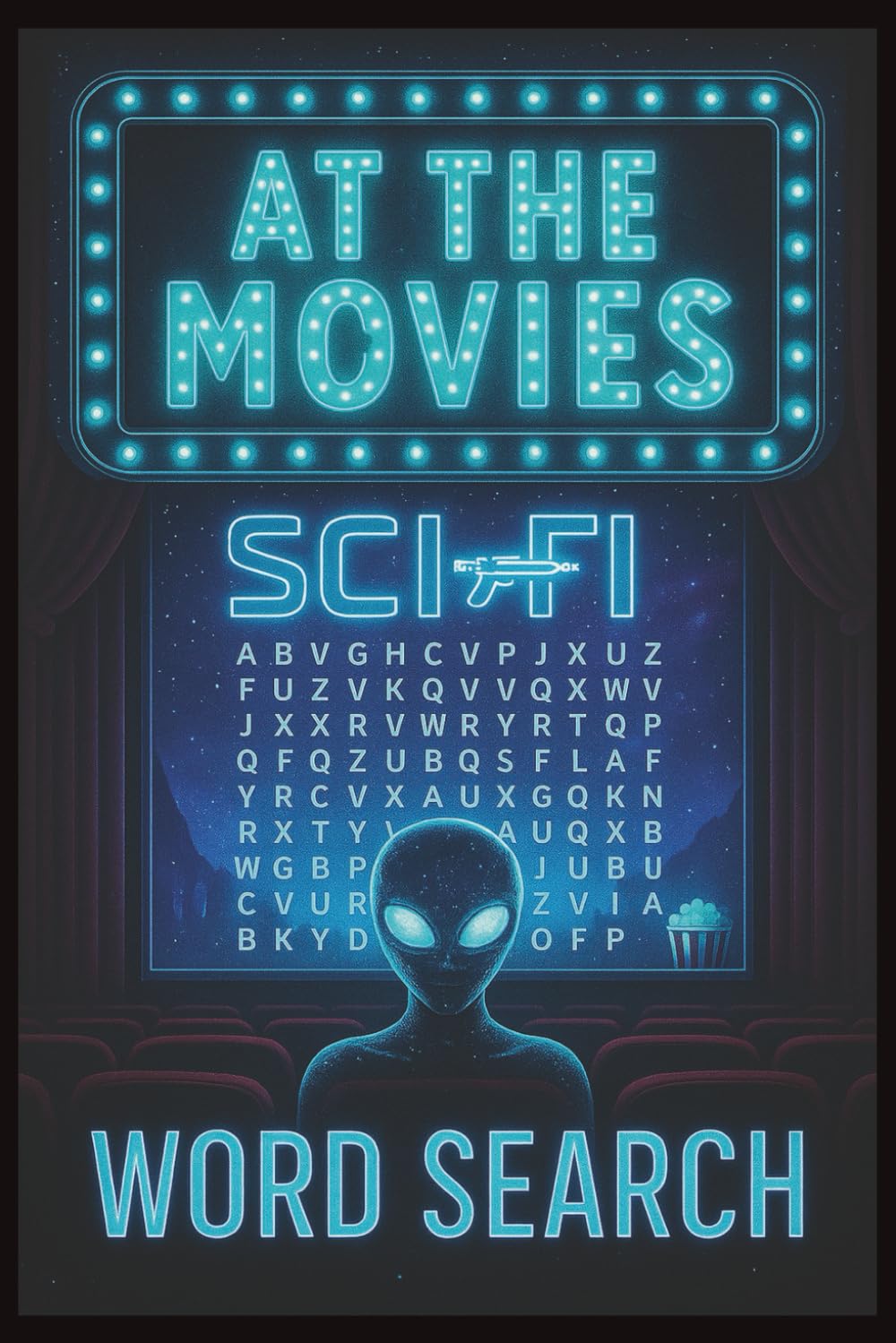 AT THE MOVIES: SCI FI: Word Searches with easy to read print about Movies, Science Fiction, Trivia, and more (6x9 inches, 110 pages) 50+ ... and Free Times. (AT THE MOVIES WORD SEARCHES)