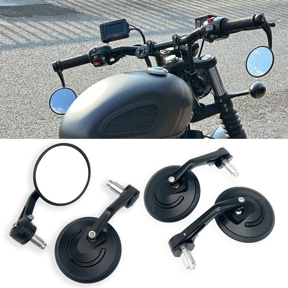 Moto Lusterko końcówkowe kierownicy Motocyklowa k Pasuje Do XSR700 XSR 700 XSR900 900 XSR125 155 1 ​​para 7/8 ''22mm Lusterka Motocyklowe