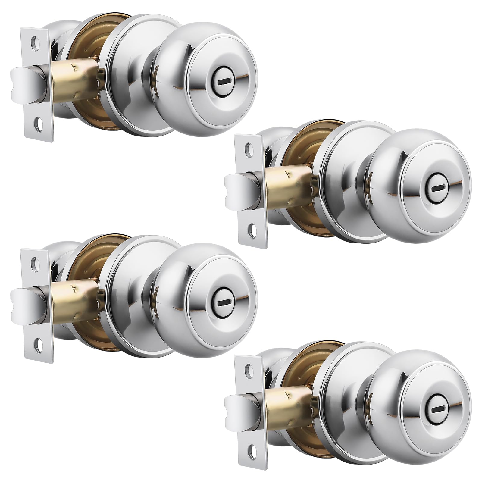Probrico Matte Black Door Knobs - 6 Pack -13 Probrico Matte Black Door Knobs - 6 Pack -13