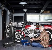 Vista 2 de Goplus, equilibrador de rueda estático para motocicleta. Vertical, universal