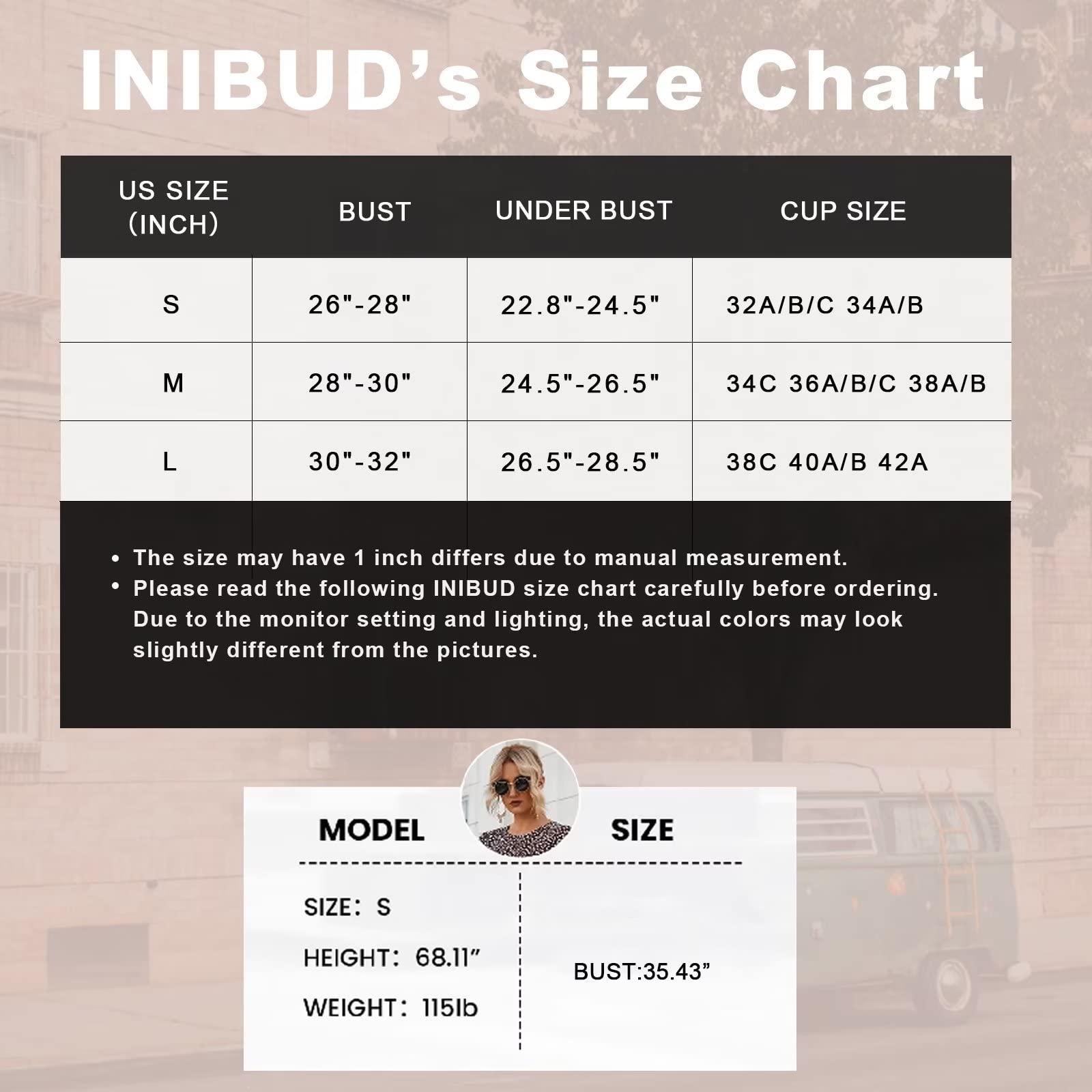 INIBUD Reggiseni senza cuciture per le donne senza ferretto reggiseno push up senza ferretto confortevole scollo a V copertura completa bralette imbottita