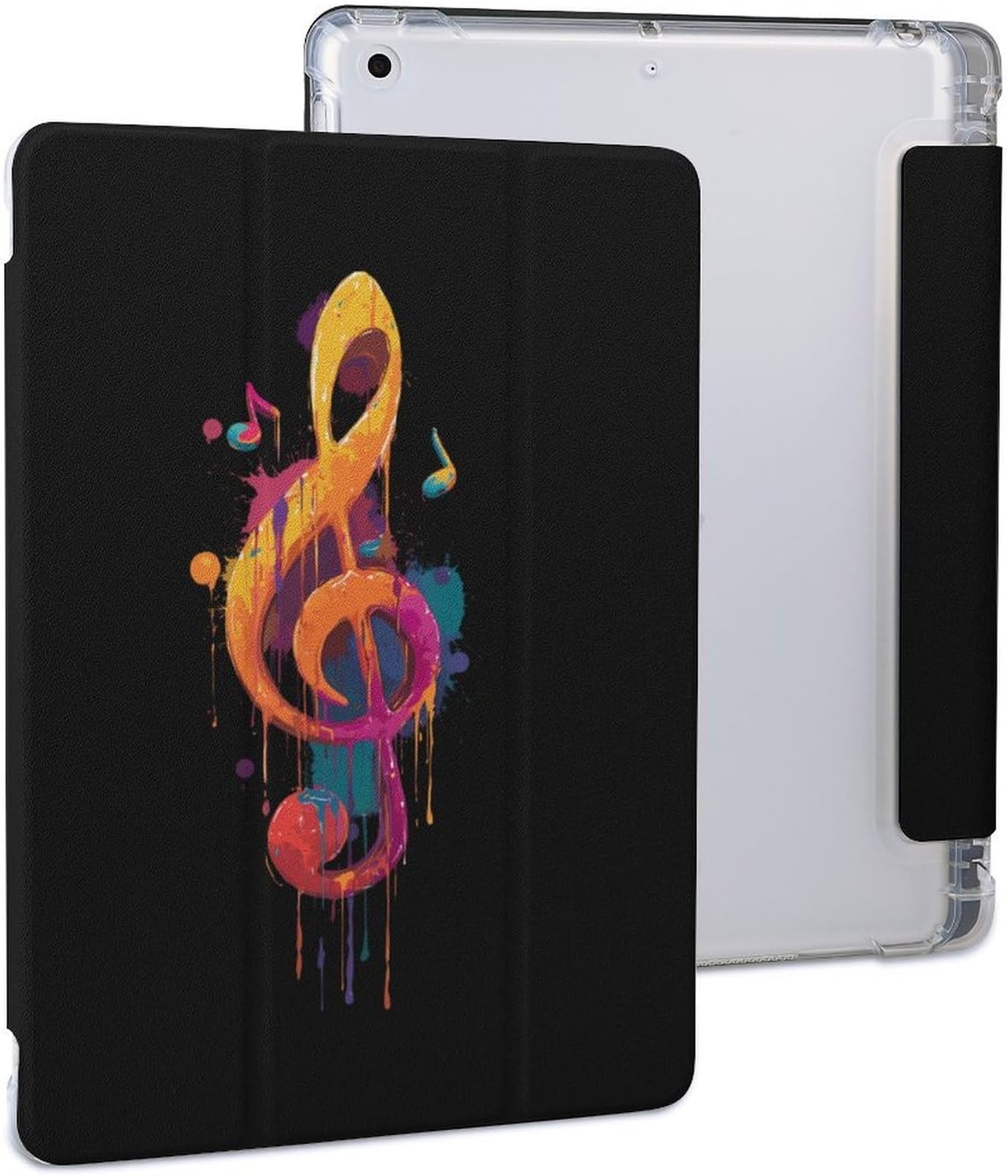 Treble Clef with Music Notes Tablet Case Slim Stand Protective Cover