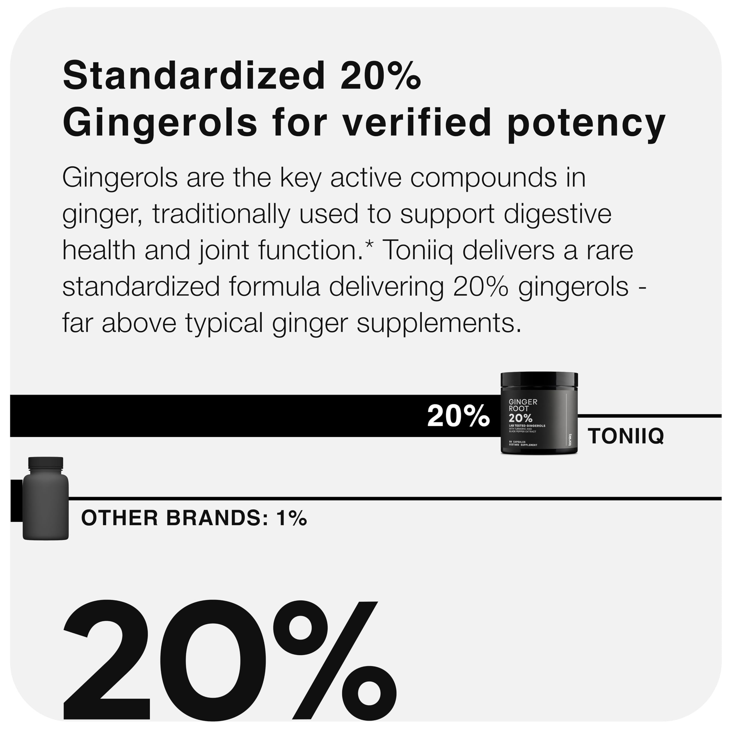 Extra Strength Ginger Extract - 20% Gingerols - Root-to-Capsule Verified — Amazon image 3