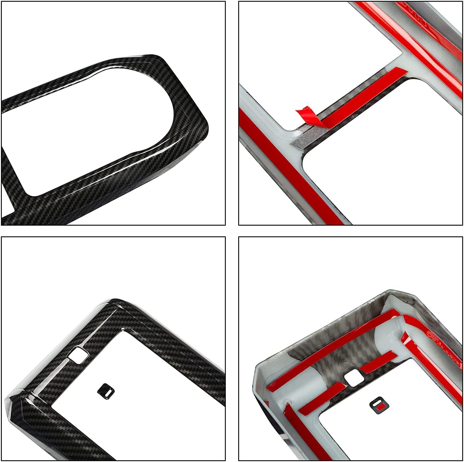 Car Accessories for Toyota Tacoma 2016 2017 2018 2019 2020 2021 2022 2023 Center Console Gear Shift Cover Trim Easy Installation A/T (NOT Fit RHD)(Carbon Fiber Color)