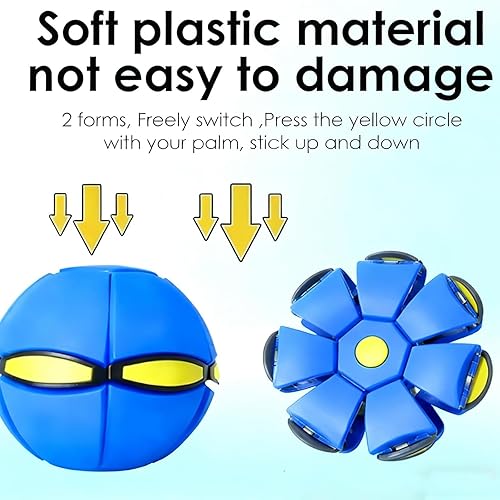 Miniatura 3 de Metaball mágico de doble forma y platillo volador, bola mágica, juguete intercambiable para niños con 6 luces LED para niños, interacción entre
