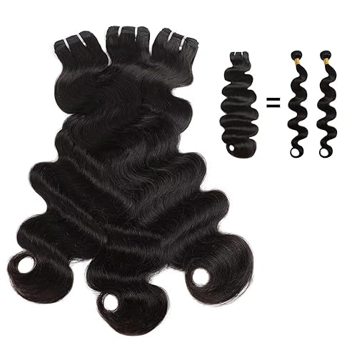 Miniatura 8 de Lemoda 12A recto Virgen Cabello Humano Paquetes indio recto sin procesar Extensiones de cabello humano crudo extremos gruesos paquetes de armadura