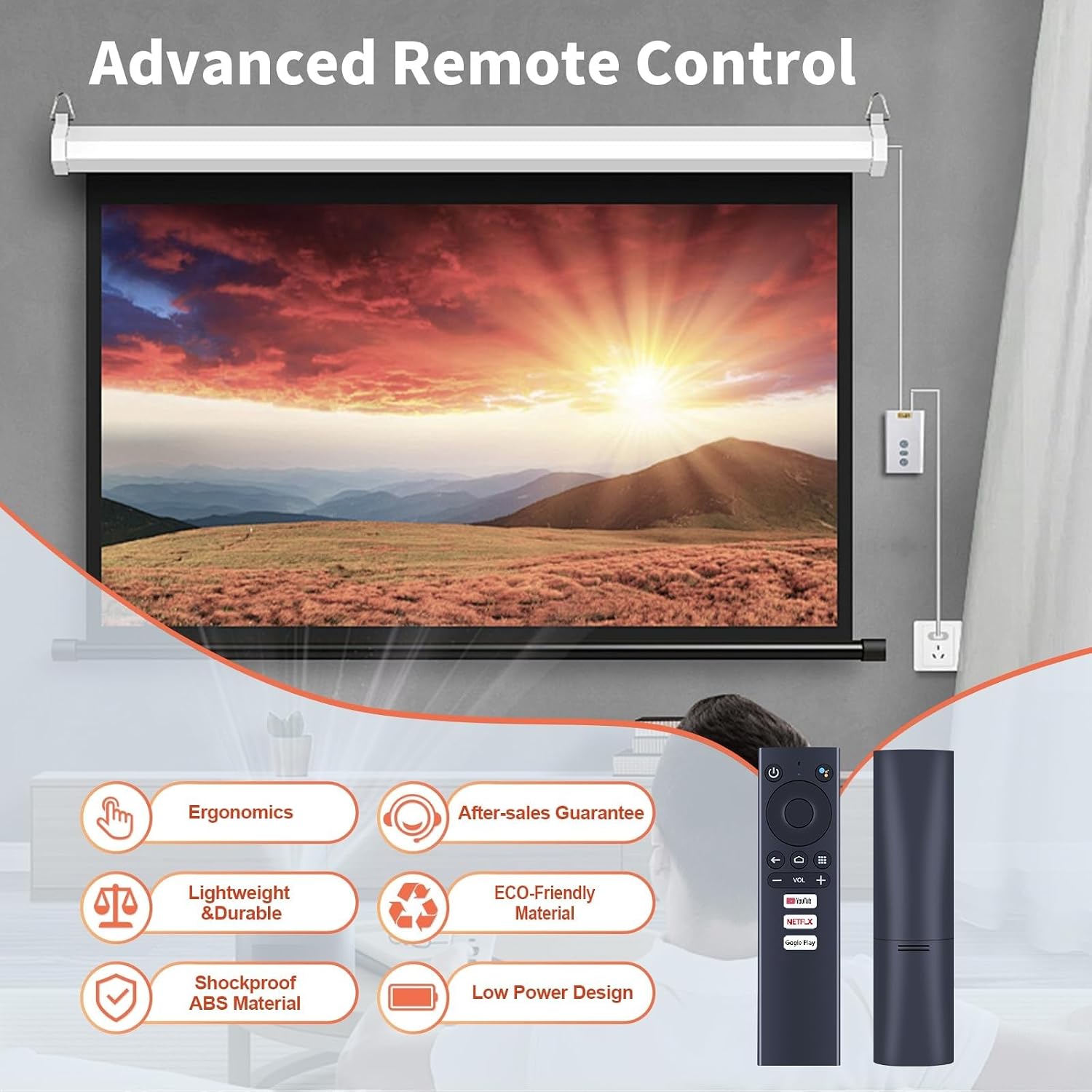 New Voice Replacement Remote Control Compatible for Ematic 4K UHD Android TV Streaming Box AGT418 AGT419 (Remote Only) image 5