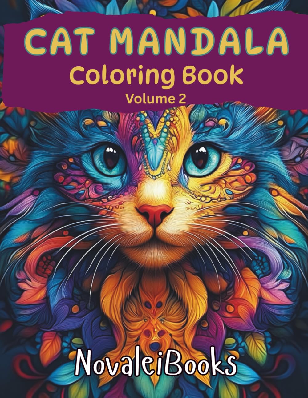 Cat Mandala Coloring Book: Volume 2