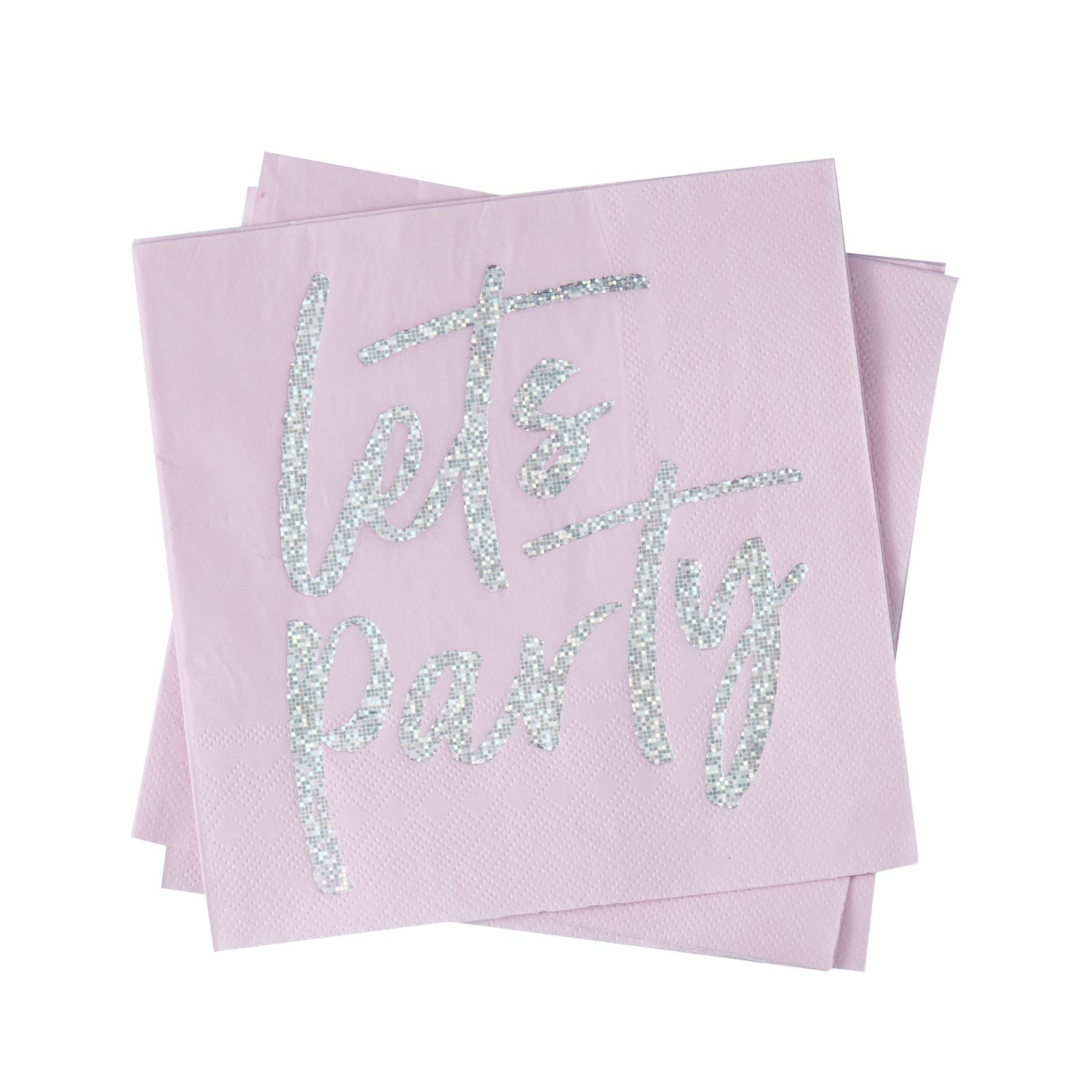 Ginger RayIridescent 'Let's Party' Napkins