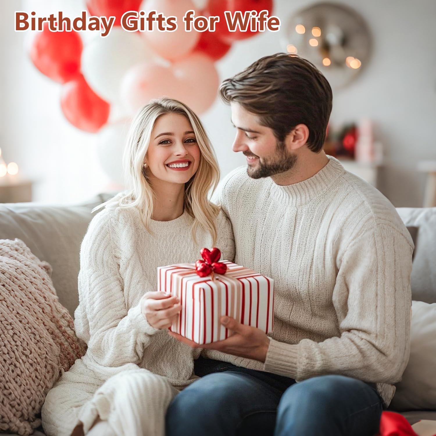 MAMAGIFTREE Gifts for Wife from Husband, I Love You Birthday Gifts to My Wife Acrylic Sign Desk Decor, Wedding Ideas for Her Romantic Gift for Women,Small Love Sign Decor