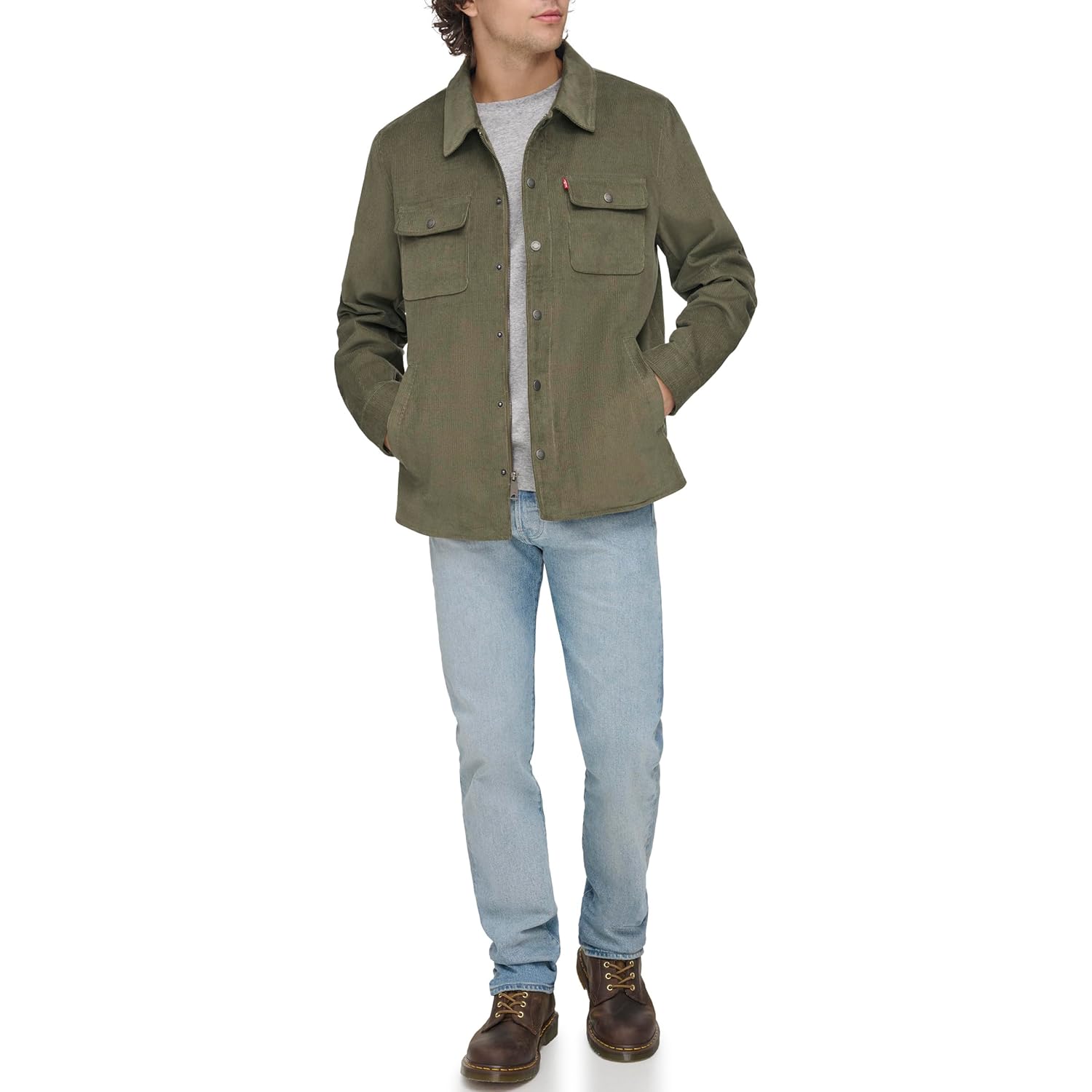 Levis Mens Corduroy Shirt Jacket