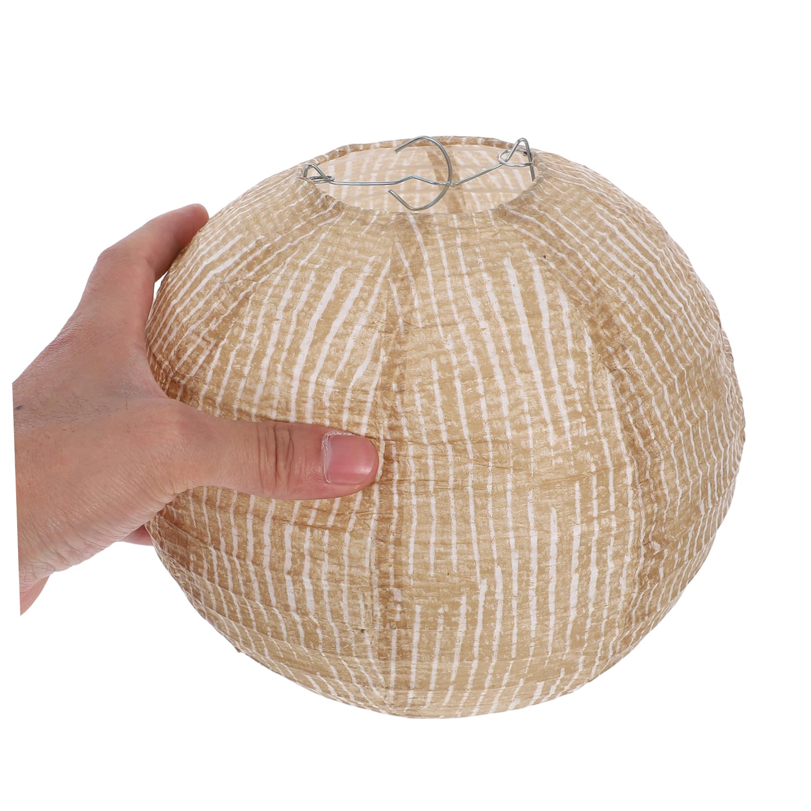 2pcs Rustic Burlap Globe Lanterns for Ceiling Decor Reusable Hanging Fabric Lanterns for Birthday Parties Weddings and Home Farmhouse Decoration