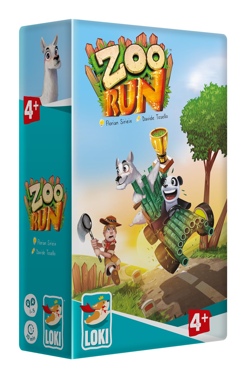 Iello | Zoo Run | Board Game | Ages 4+ | 1-5 Players | 15 Minutes Playing Time