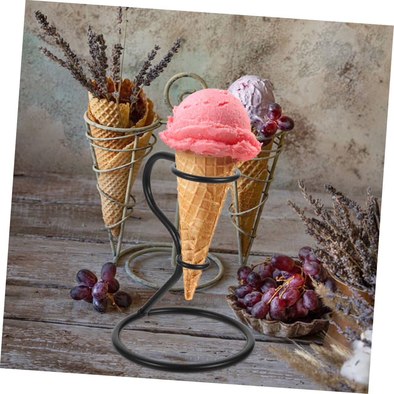 Amazon.co.jp: Cabilock アイスクリームコーンホルダースタンド 鉄製