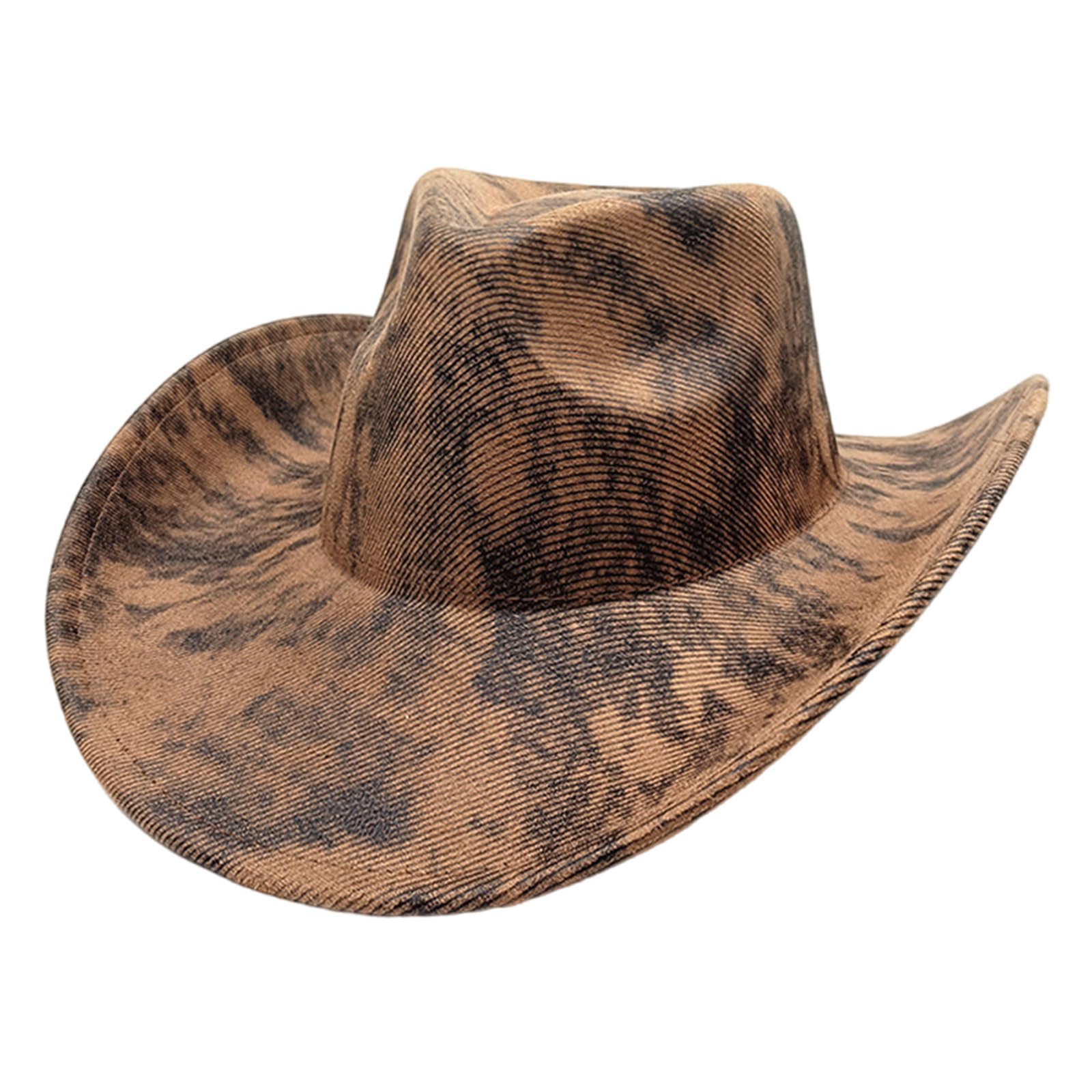 MICFENY Vintage Pattern Cowgirls Hats Lightweight Cap Outdoor Practical Costume Accessory Adventures Hat For Men Women