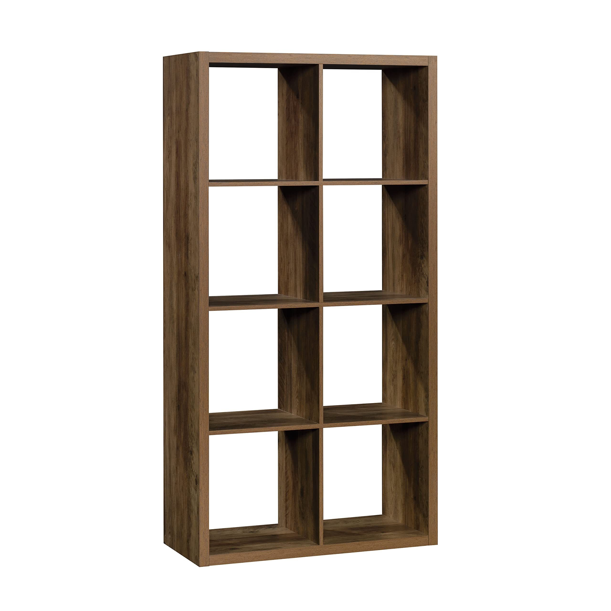 Sauder Miscellaneous Storage 8-Cube Organizer Storage Bookcase/Pantry cabinets, Rural Pine Finish