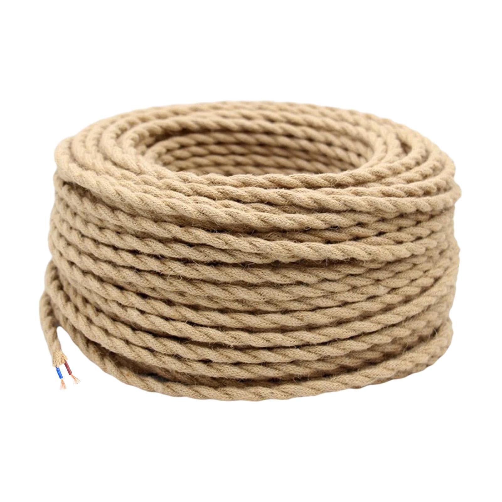 Textile Jute Electric Wires Jute Rope for Bedroom Farmhouse Chandelier Light|Home & Garden|Lamps, Lighting & Ceiling Fans|Lighting Parts & Accessories-image-46