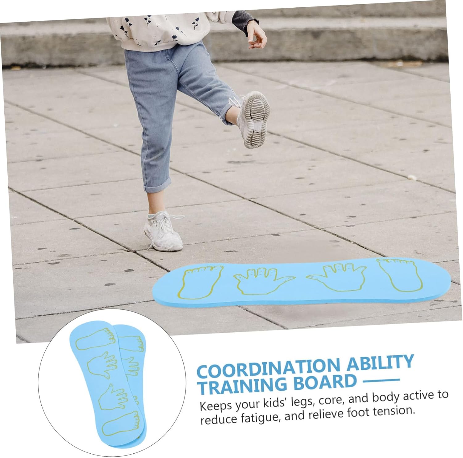 2Pcs Hand-foot Coordination Training Boards Lightweight Portable Balance Exercise Plaything for Mobility and Concentration Improvement