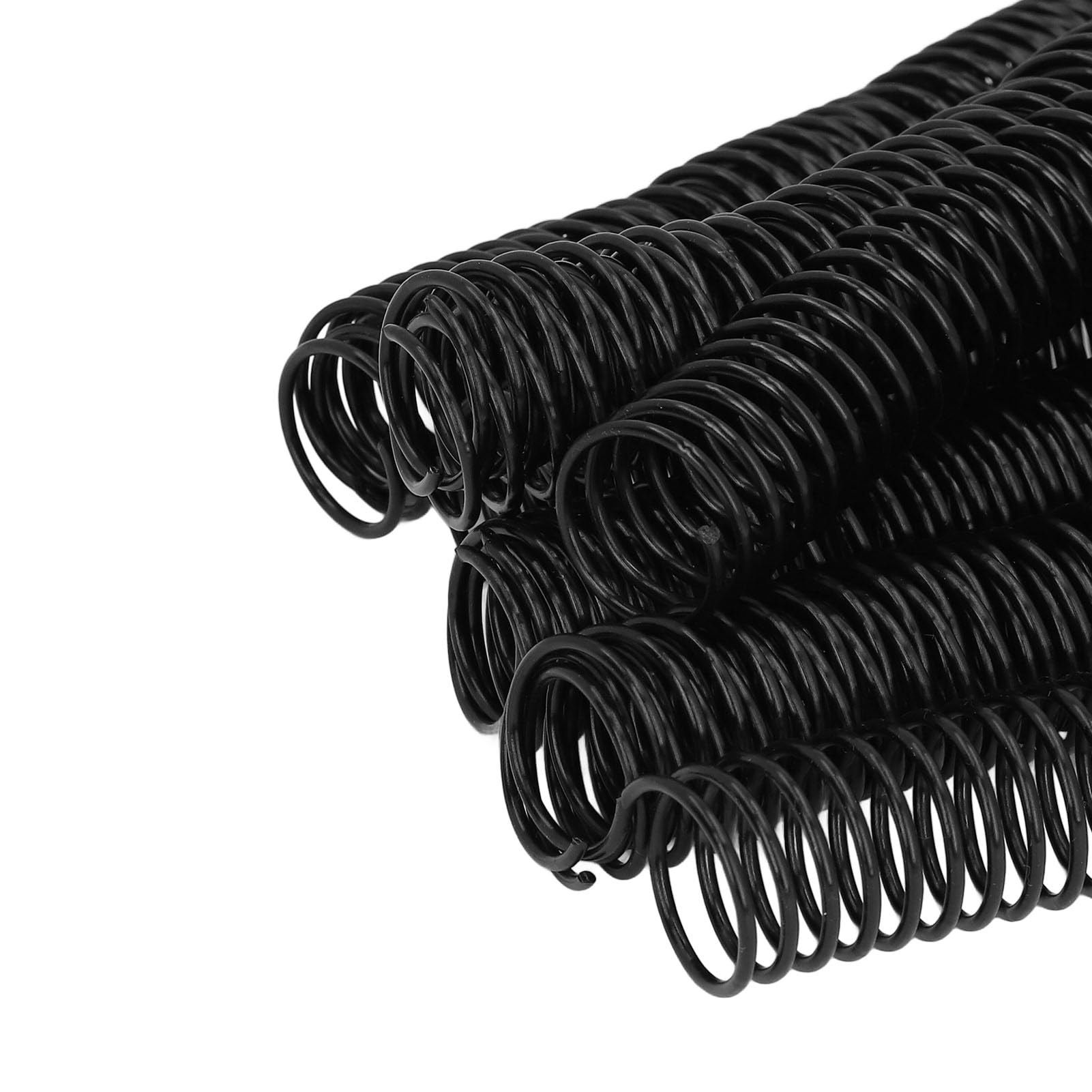 Bobine di rilegatura da 1 pollice, diametro 25,4 mm, capacità 215 fogli, passo 4:1, per carta formato Lettera, rotazione di 360 gradi, dorsi di rilegatura a spirale in (Nera)