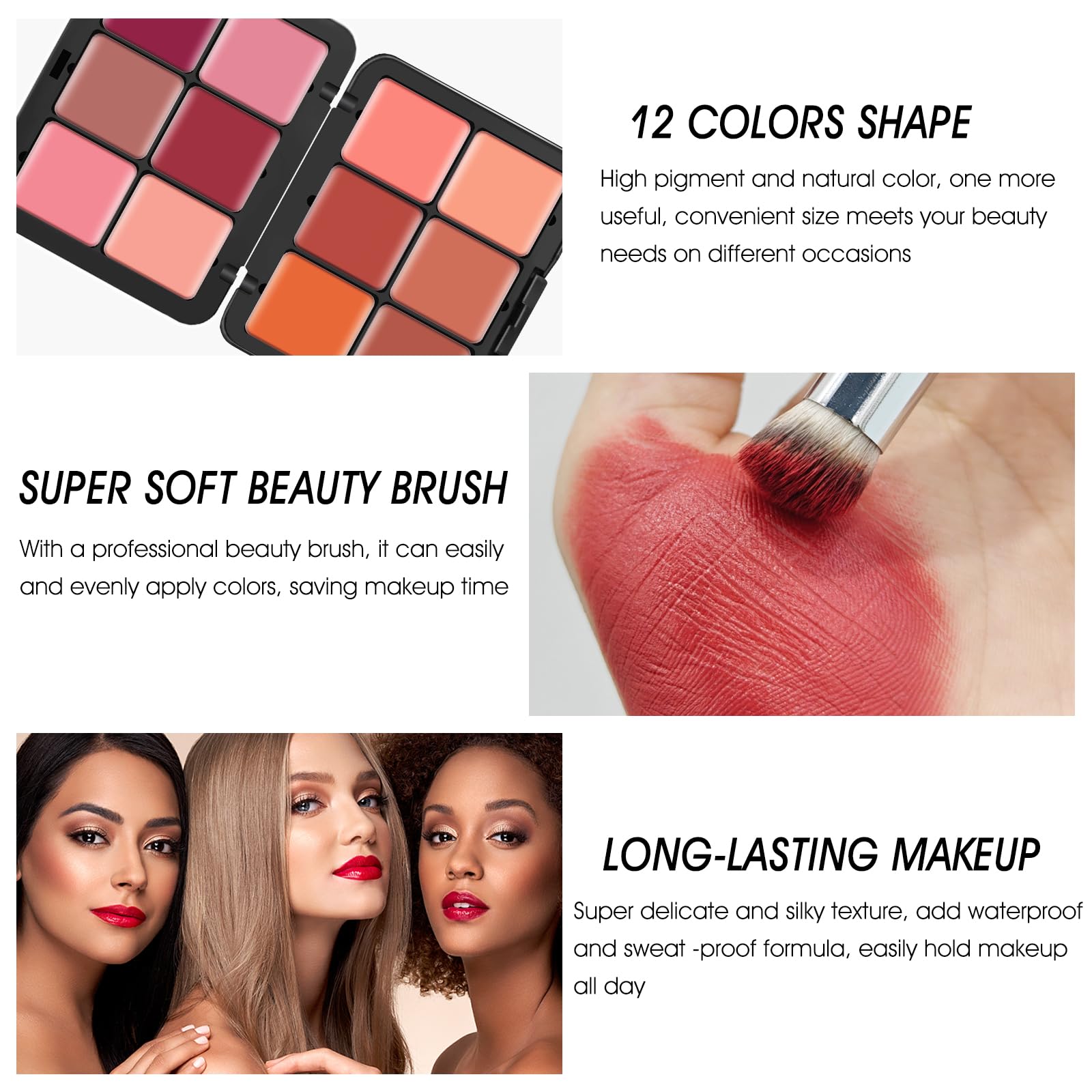 LSxia 12 Colors Cream [Blush]...B0CBVB8H6B | Encarguelo.com