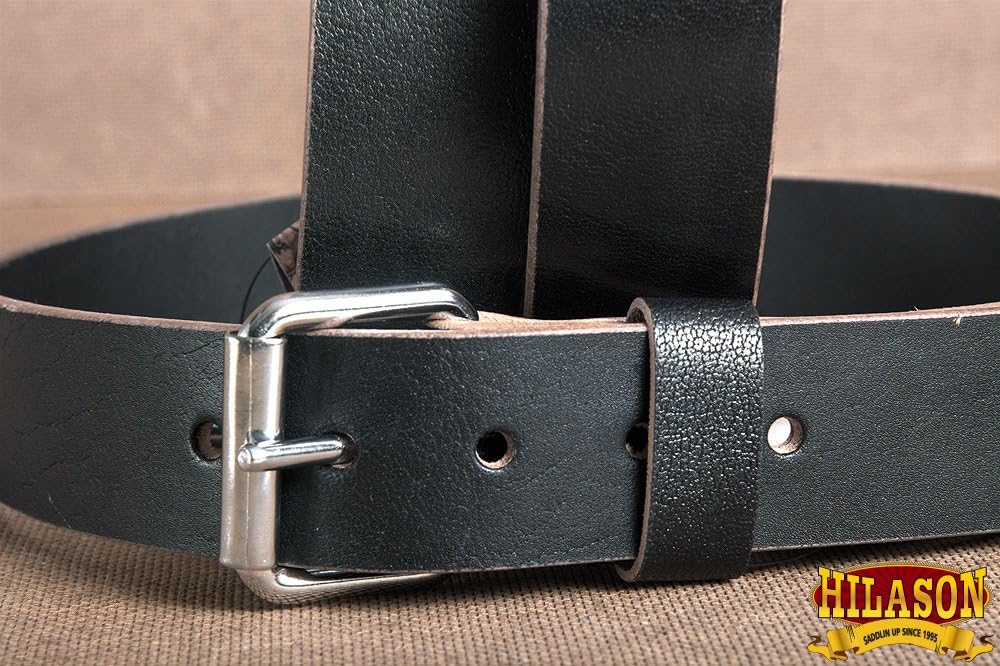 HILASON Western Genuine Leather Belt for Men Women Cowboy Cowgirl Handmade Unisex Full Grain Heavy Duty Jeans