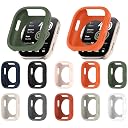 DHK RETAIL for Huami Amazfit Bip 6 (A2435) Watch Case Soft Silicone Hollow Watch Frame Cover - Black gallery image