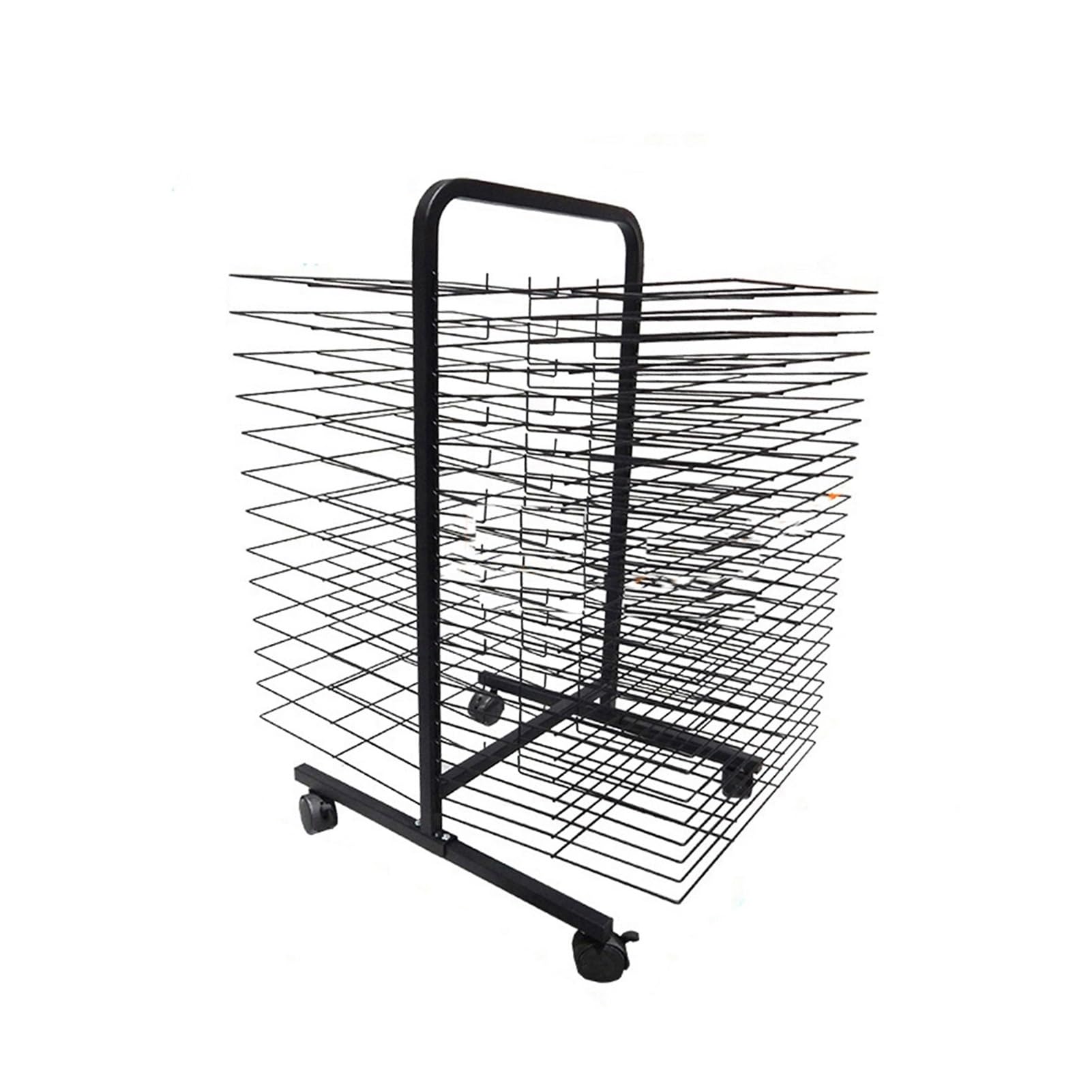 Aioneer Art Storage Drying Cart, With 38 Removable Shelves Double-Sided Storage Organizer,For Classroom Studios Artwork