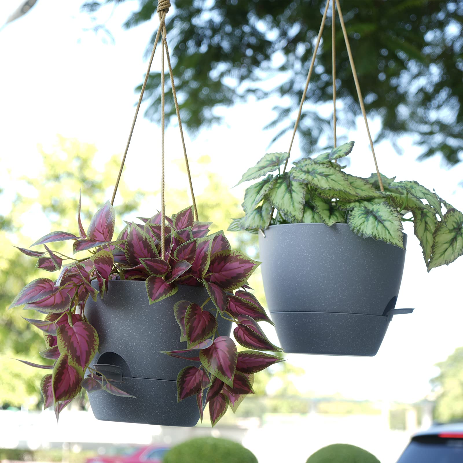 Hanging Planter Indoor SwinDuck Self Watering Hanging Pots 10 Inch