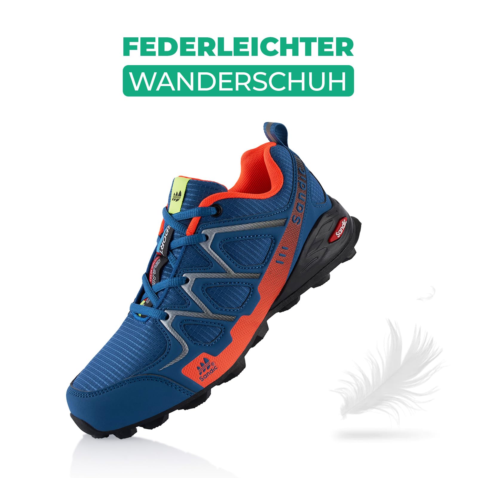 Fusskleidung® Damen Herren Wanderschuhe atmungsaktive Trail Running Trekkingschuhe