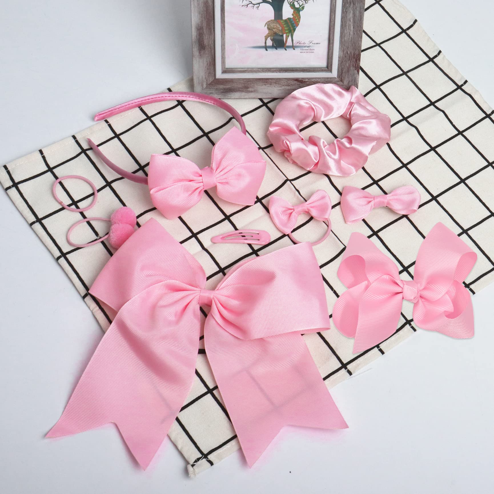 Kit Accessori Per Capelli Viola, 24 Pezzi, Per Ragazze: Fiocchi, Fermagli, Elastici E Mollette, Regalo Bambina - 3