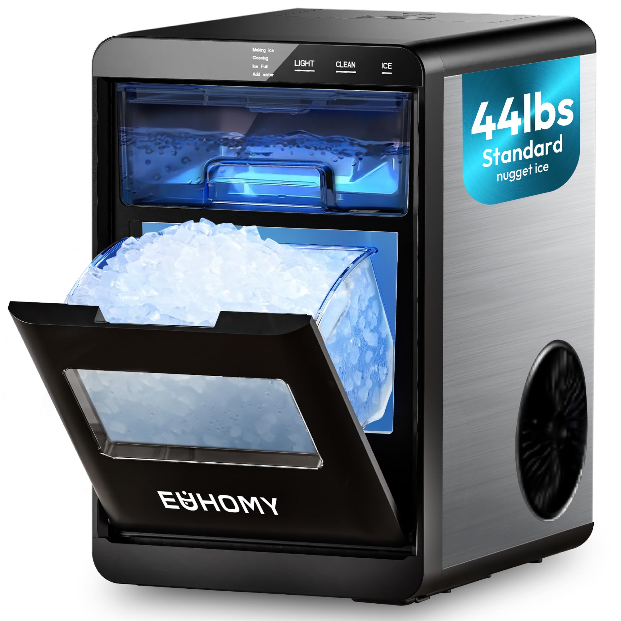 EUHOMY 44 Lbs Nugget Ice Maker
