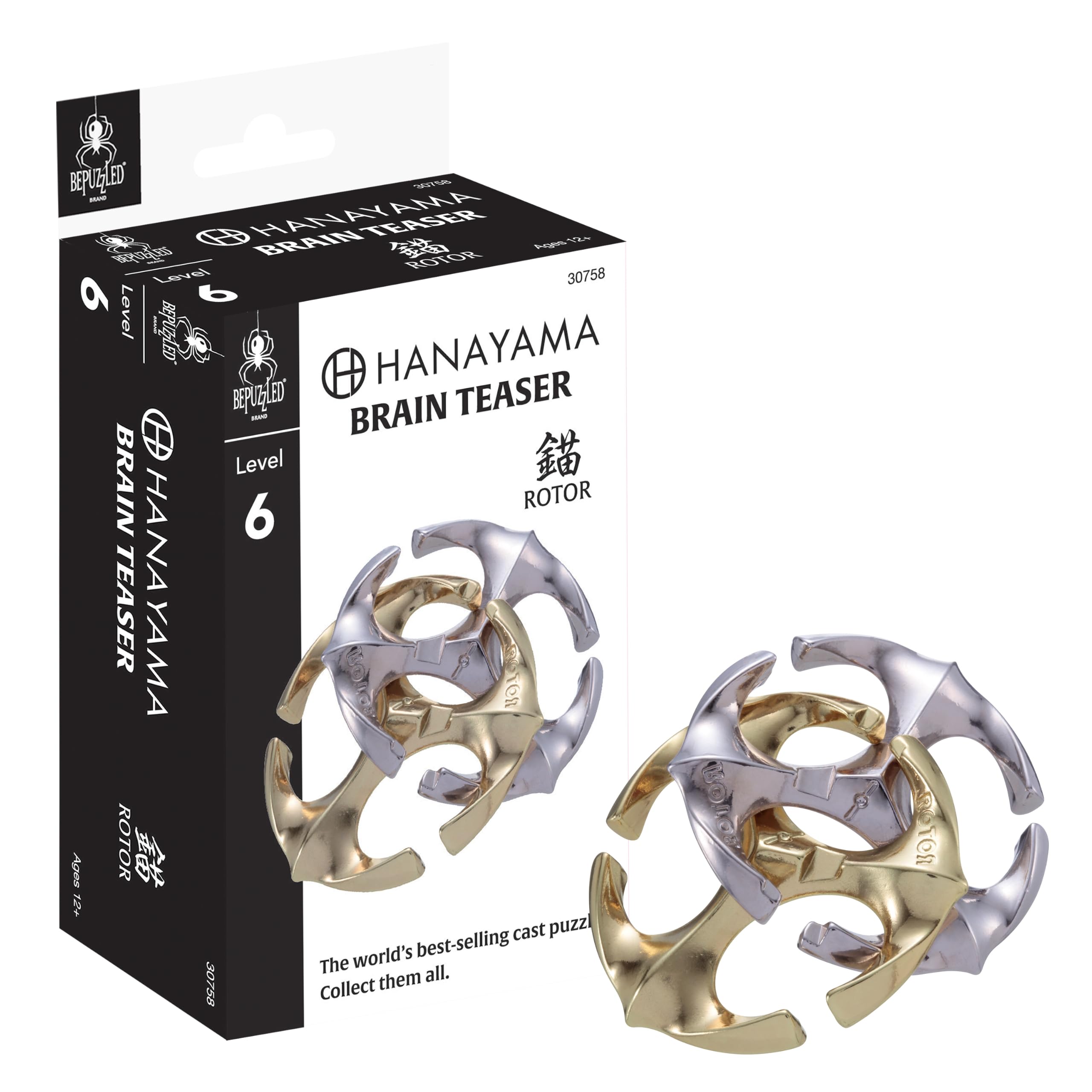 UNIVERSITY GAMES CORPORATION HANAYAMA CAST Puzzle, Rotor Level 6