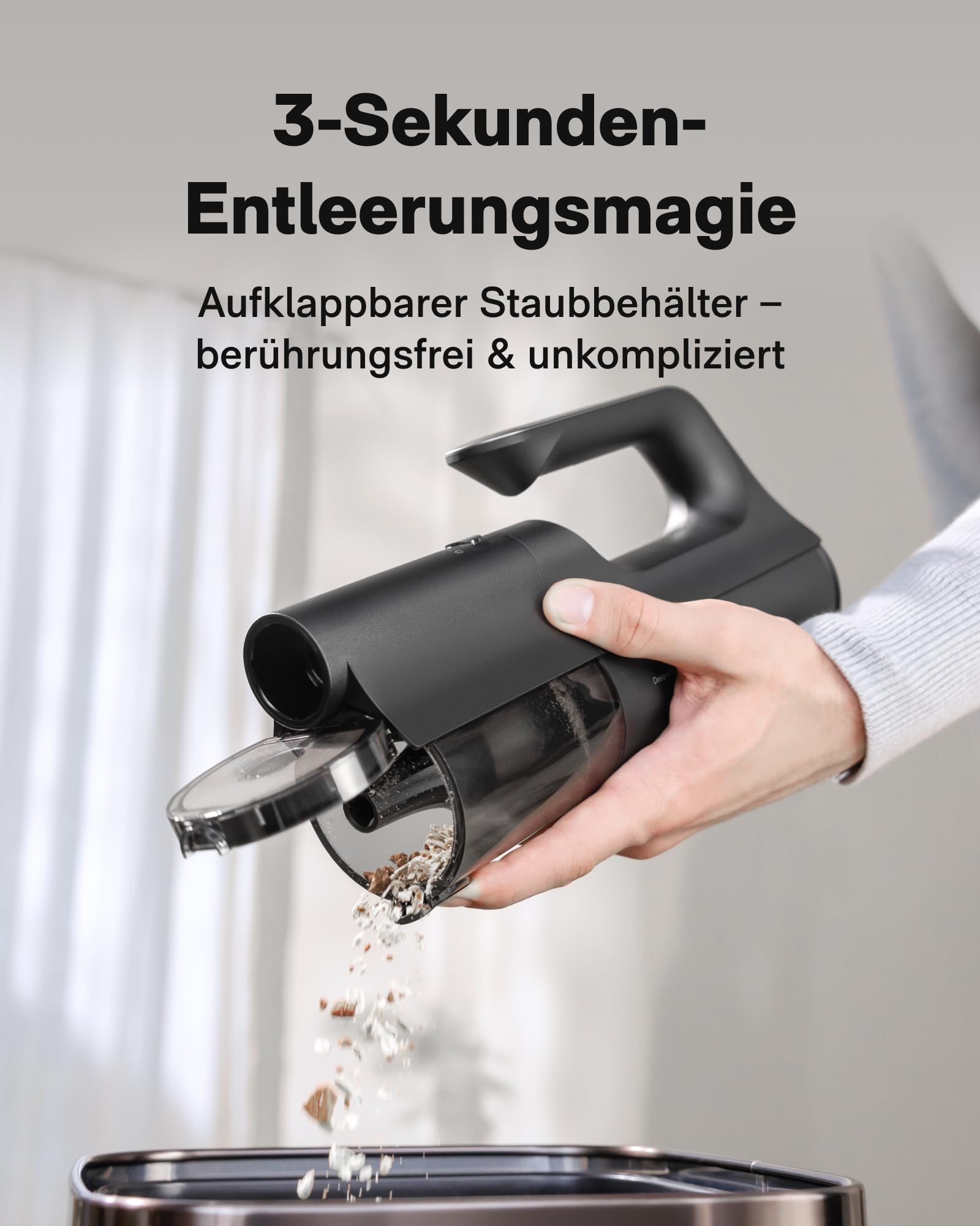 HOTO BlowVac™ Handstaubsauger Akku, 23000Pa Starke Leistung, 3 Saugstufen | Kabelloser Autostaubsauger für Auto, Schreibtisch, Boot, Haushalt Tierhaare, Teppich, Mit Gebläse & Luftgebläsepumpe