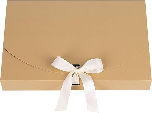 Miniatura 2 de Paquete de 10 cajas para tarjetas de regalo, caja grande de regalo de lujo con tapa, cinta, camisa, caja de regalo para cumpleaños, boda, propuesta,