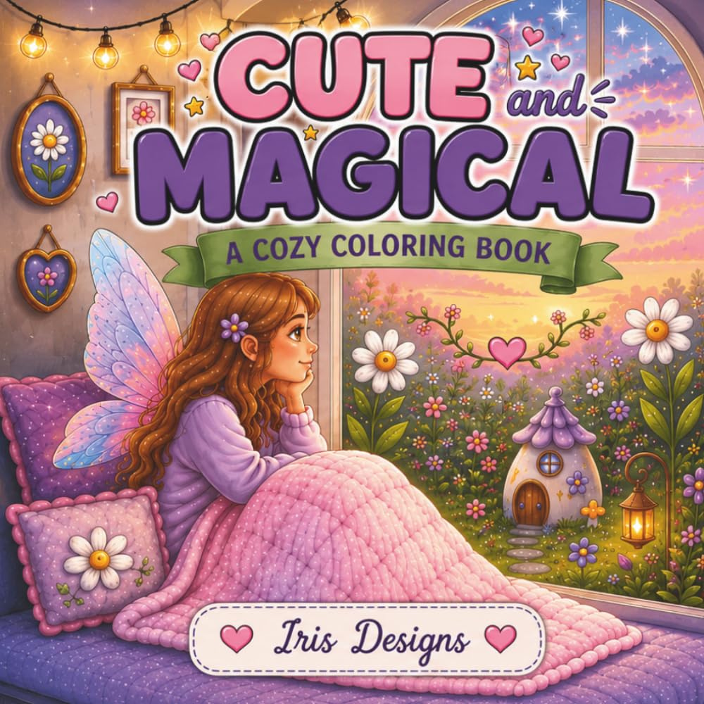 Cute and Magical: A Cozy Fantasy Coloring Book (Cute and ... Coloring Books)