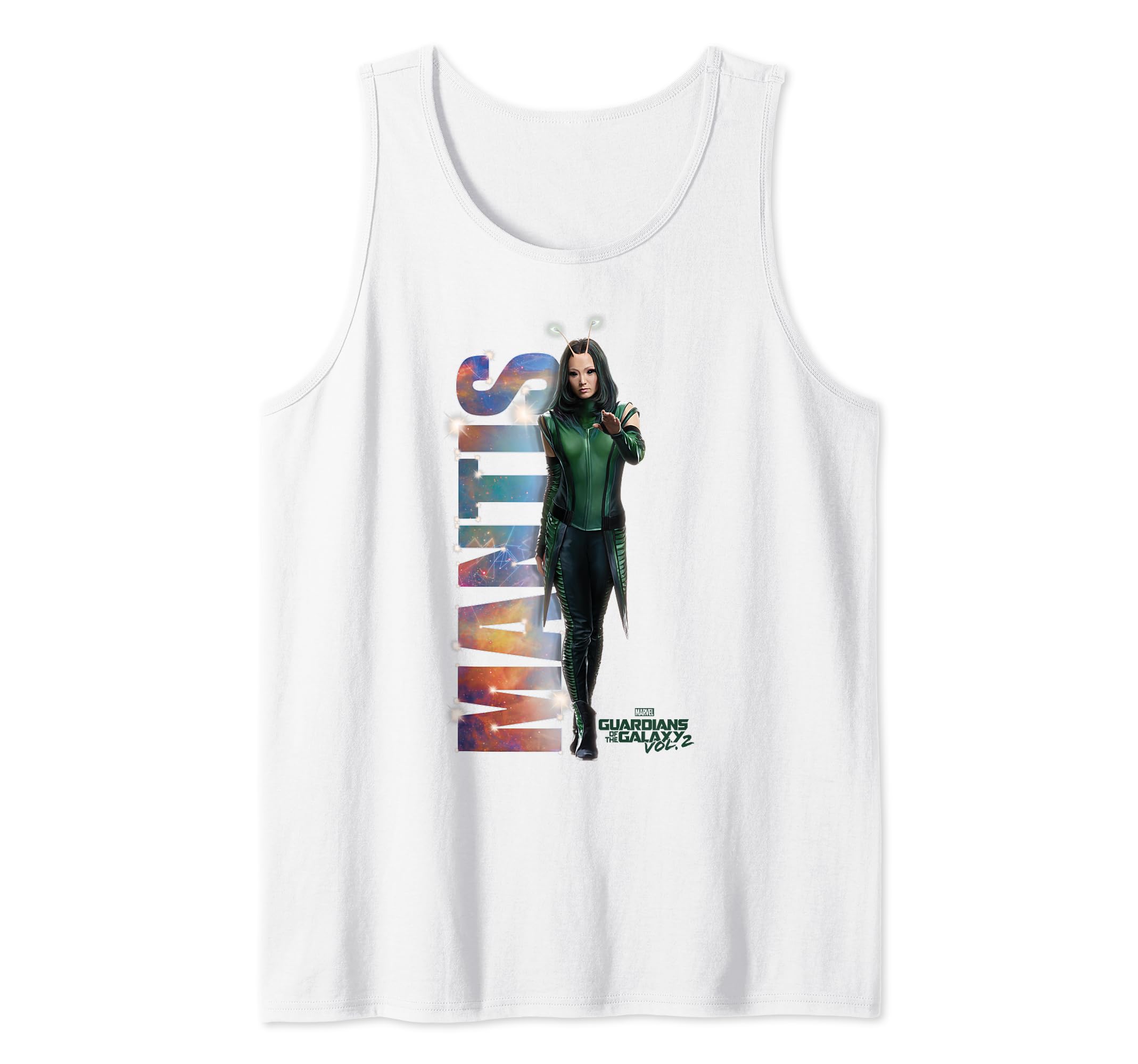 Marvel GOTG Mantis Action Portrait Vertical Logo Tank Top