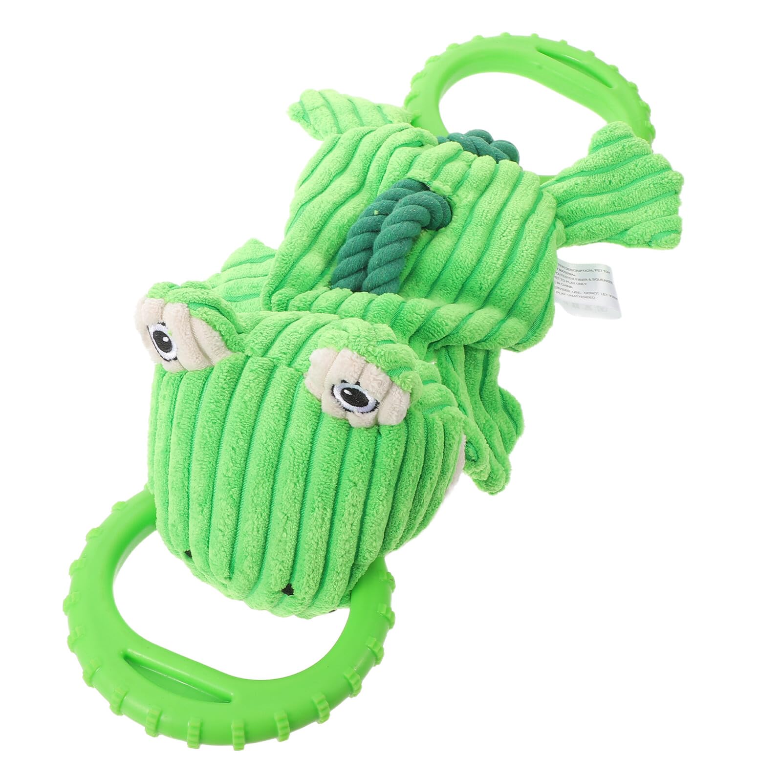 COLLBATH Bissfestes Hundespielzeug Zerrspielzeug mit Robustem Seil Frosch Plüsch für Kleine Mittlere und Große Hunde zum Ziehen und Kauen