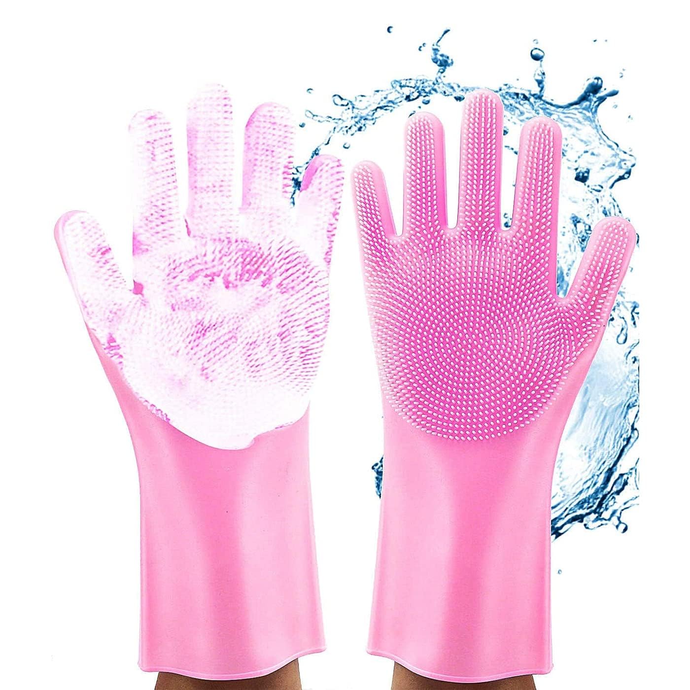 PRIMARIO Multi Purpose Cleaning Gloves Silicone Scrubber Kitchen Cleaning Washing Bathroom 1 Pair Hygiene Gloves Color As Per Availability (B0CNPWWRNG) Amazon Price History, Amazon Price Tracker