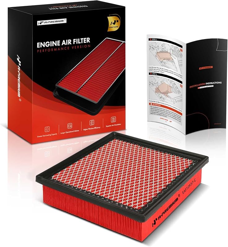 Filtro de ar do motor pré-oleado A-Premium para Jeep, Toyota, Lexus e Dodge – 1 unidade