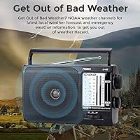 Vista 2 de PRUNUS J-05 AC Portátil AM FM WB Radio Negro