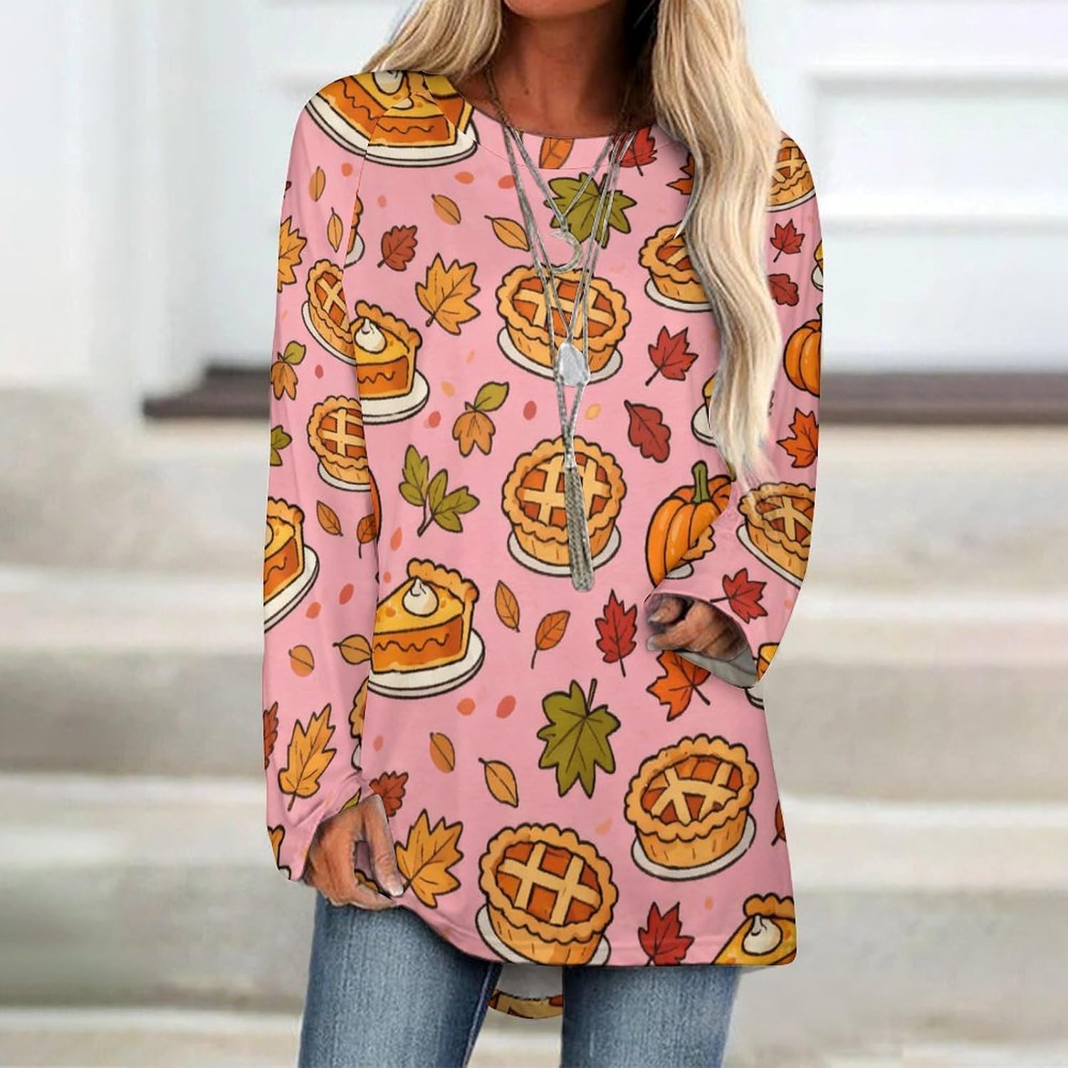 Women's Raglan Long Sleeve T-Shirt Casual Crewneck Blouse, Soft Basic Long Top