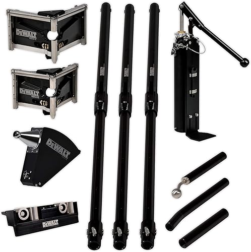 DEWALT Juego de acabado de esquina - Manijas extensibles medianas Aplicador de esquina, cabezales angulares de 33.5 pulgadas, rodillo de esquina,