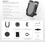 SmallRig Cage Kit for Canon PowerShot V10, w/Furry Windshields, Camera Cage, Lens Cap and Storage Bag, Effectively Reducing Wind Noise About 20dB, for Shooting, Travel, Live Games, Daily Vlog - 4235